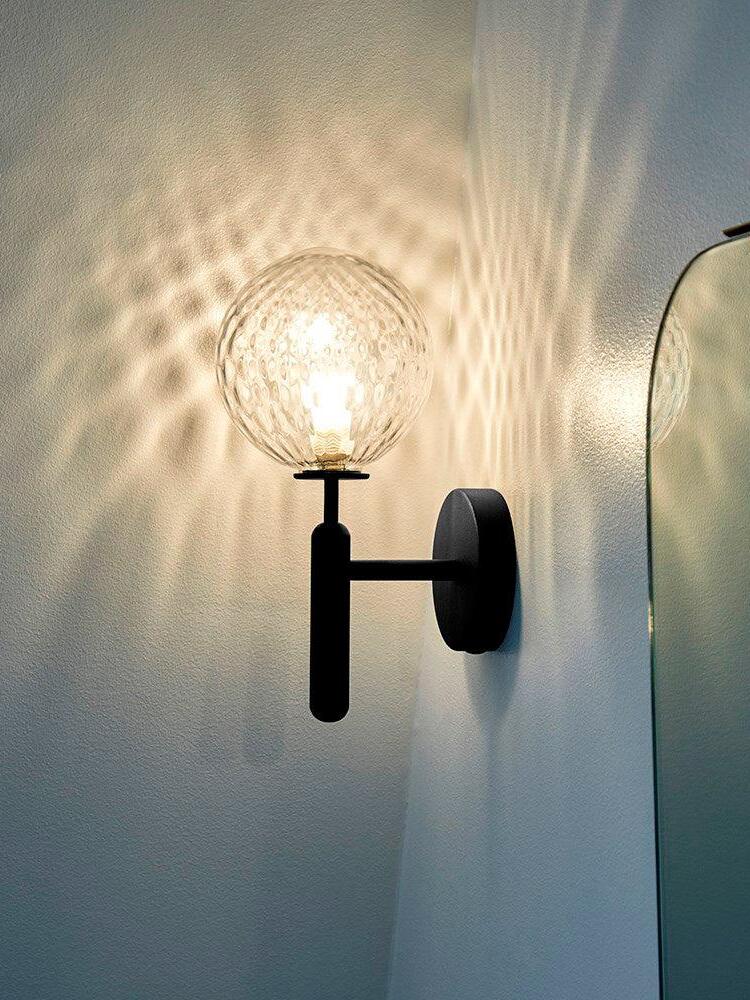Luxury Miira Glass Ball Bedroom Wall Light - Cueteks