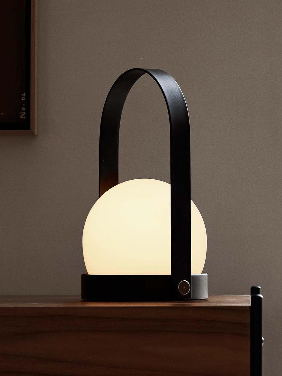 Portable Carrie Glass Ball LED Table Lamp - Cueteks