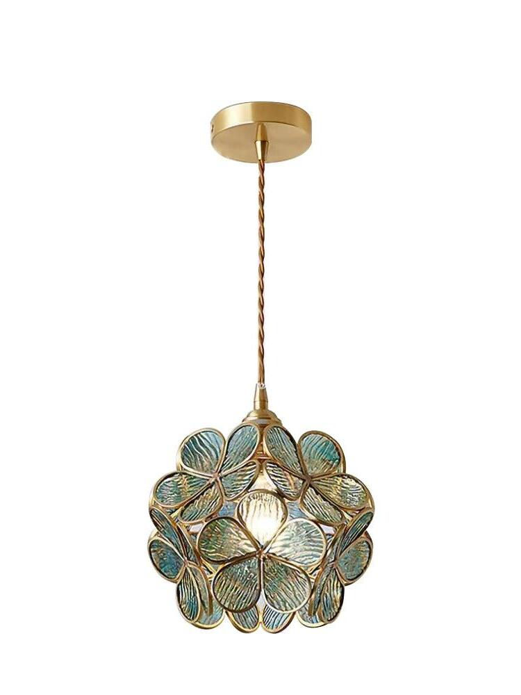 Glass Flower Petal Pendant Light - Cueteks