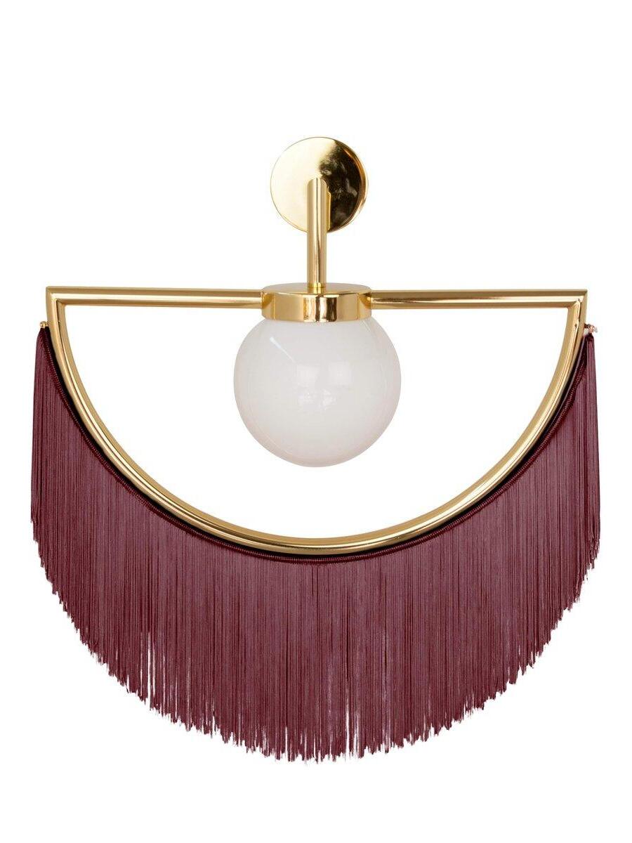 Exquisite Wink Tassel Glass Ball Wall Lamp - Cueteks