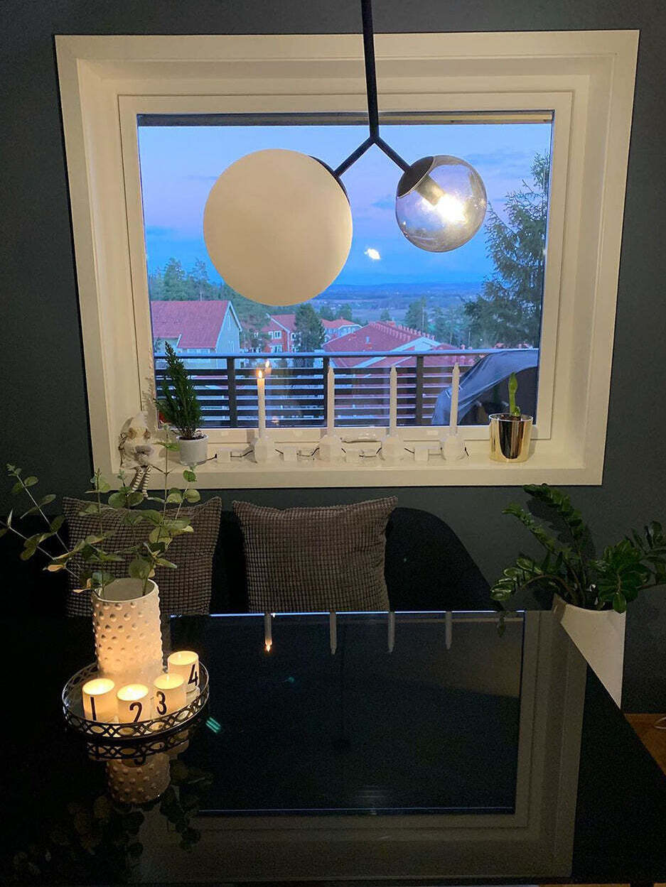 Glass Twice Pendant Lamp for Modern Interiors - Cueteks