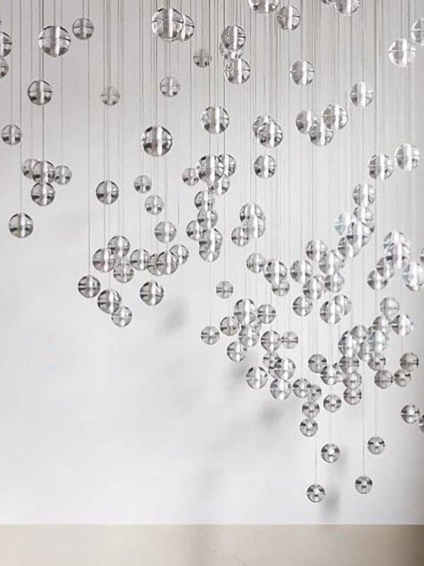 Round K9 Crystal Pendant Lamp - Cueteks