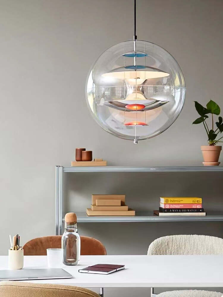 Modern Metal VP Globe Suspension for Living Room - Cueteks