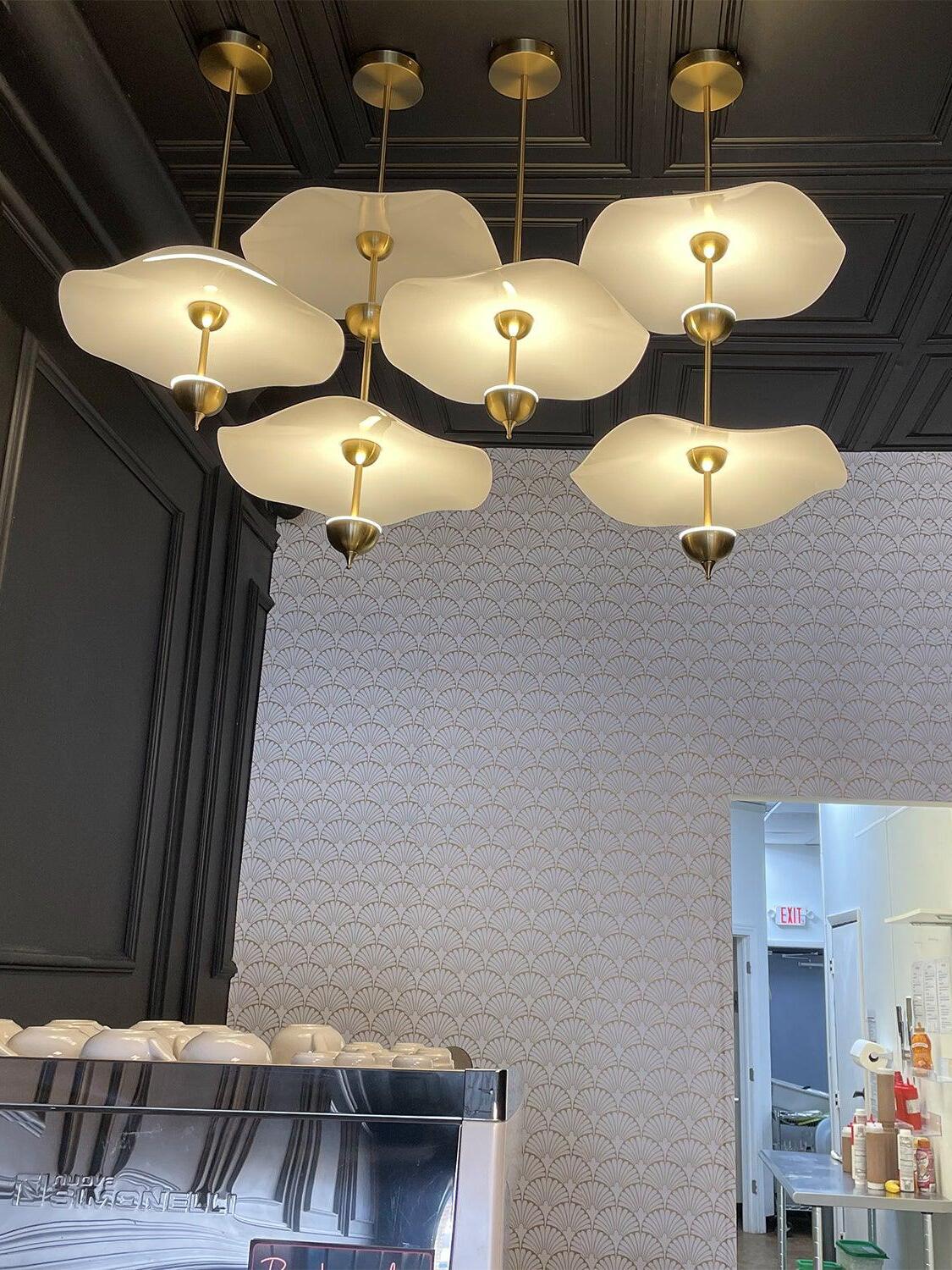 Envolee Double Biscuit Pendant Light - Cueteks