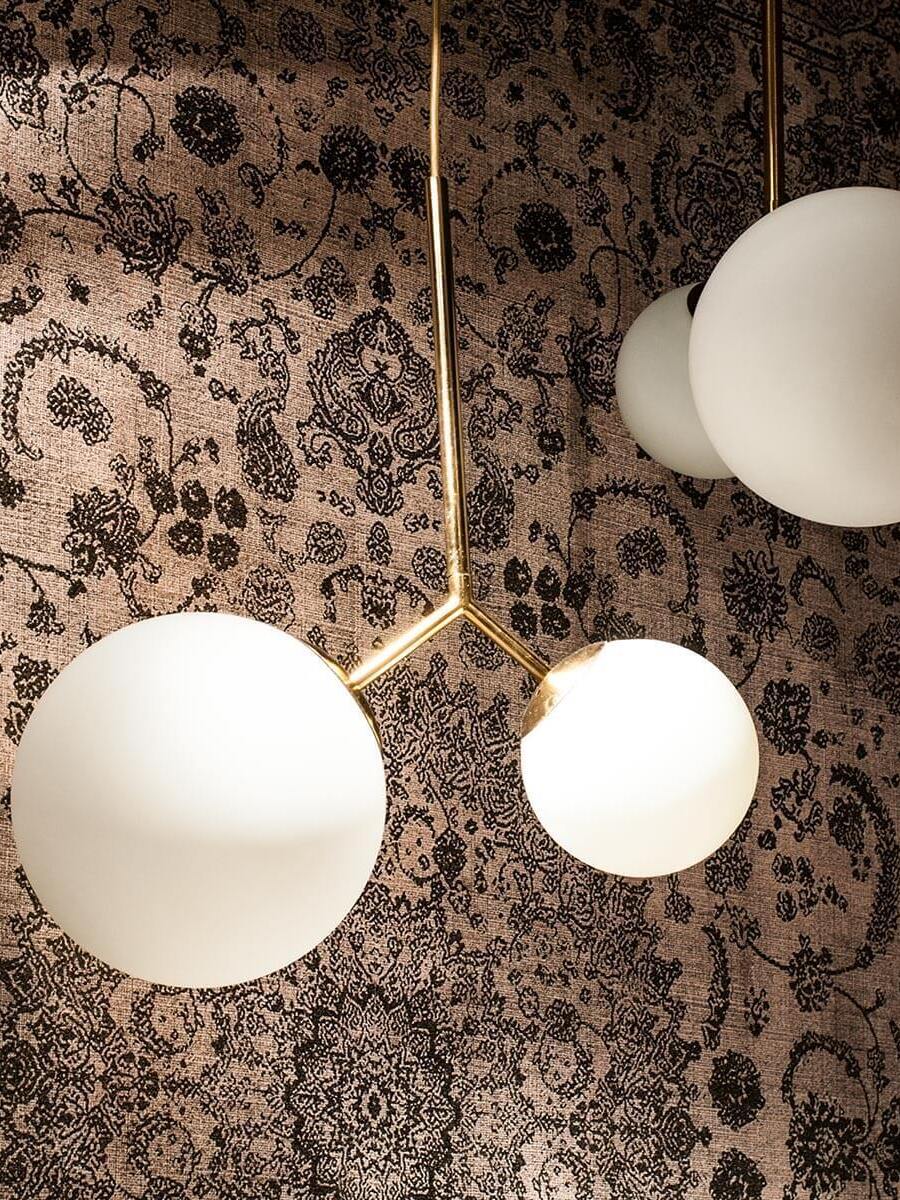 Glass Twice Pendant Lamp for Modern Interiors - Cueteks