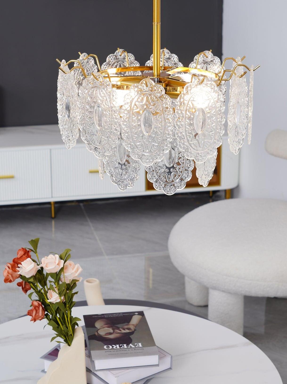Wave Glass Chandelier - Cueteks
