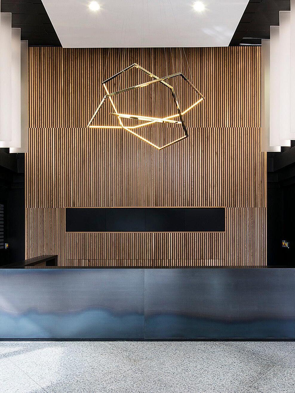 Irregular Multilayer Gold Rings Vesanto Chandelier - Cueteks