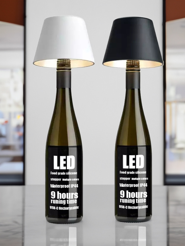 DIY Cordless Wine Bottle Charging Lamp - Cueteks