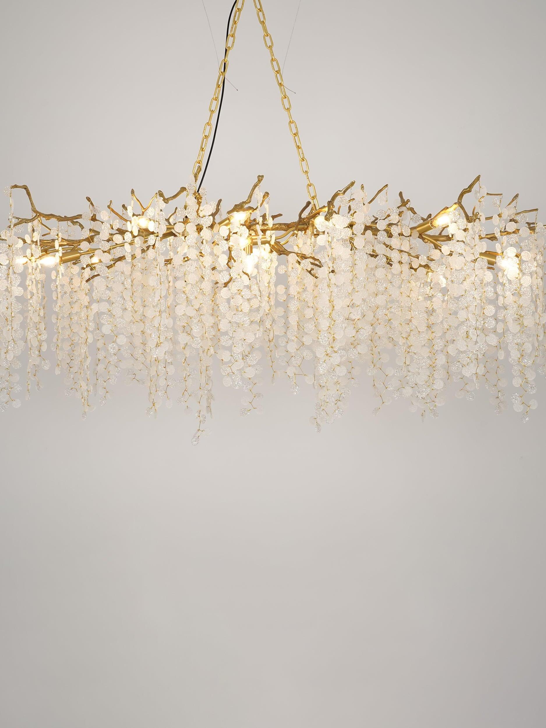 Shiro Noda Crystal Chandelier - Cueteks