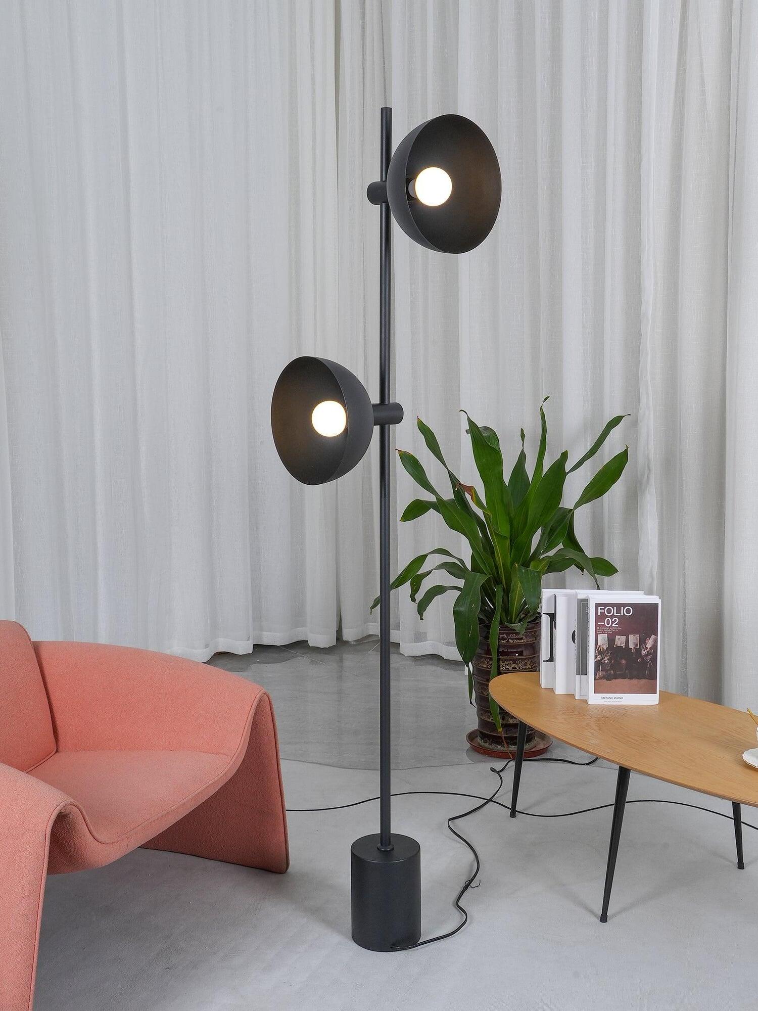Industrial Black Bowl Shape Studio Floor Lamp - Cueteks