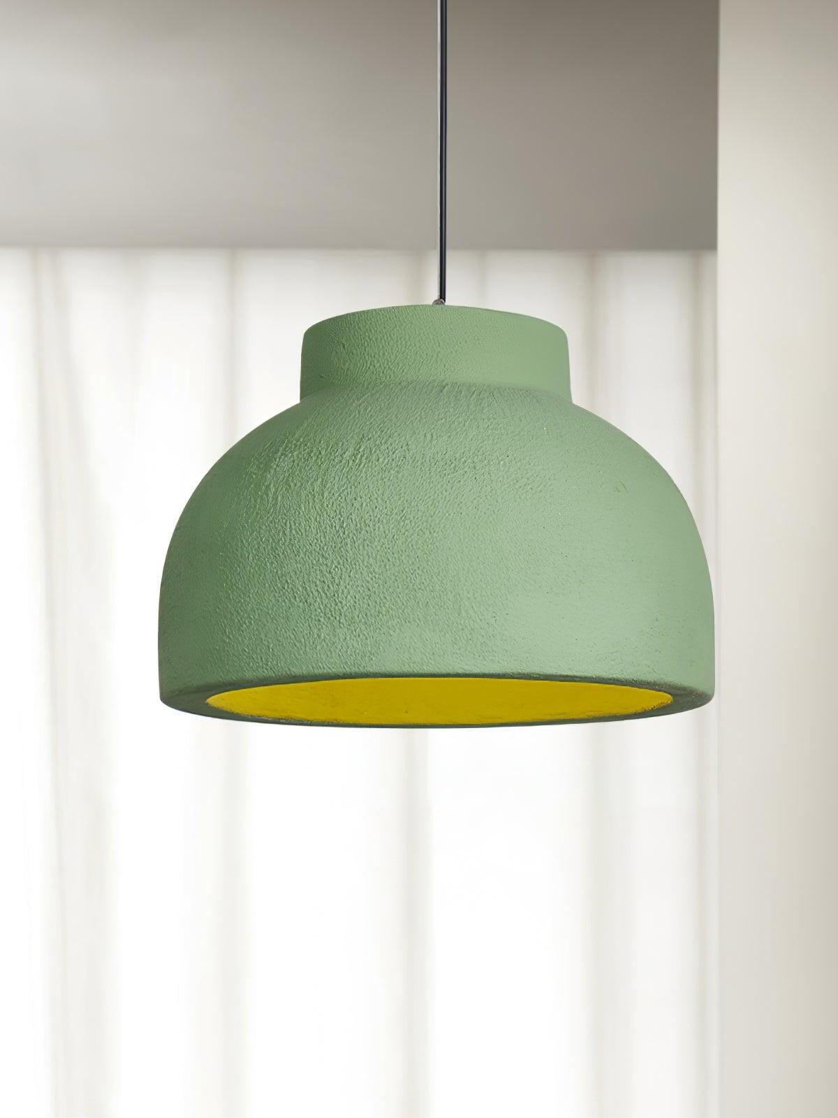 Rustic Macaroon Grain Bowl Shape Pendant Lamp - Cueteks