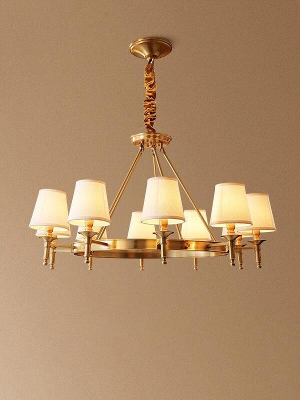 Antique Brass Chandelier - Cueteks