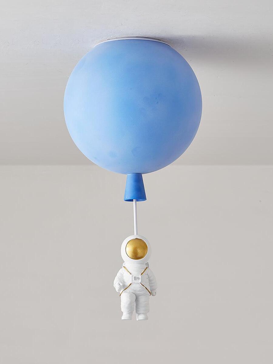 Creative Frosted Balloon Astronaut Children Ceiling Light - Cueteks