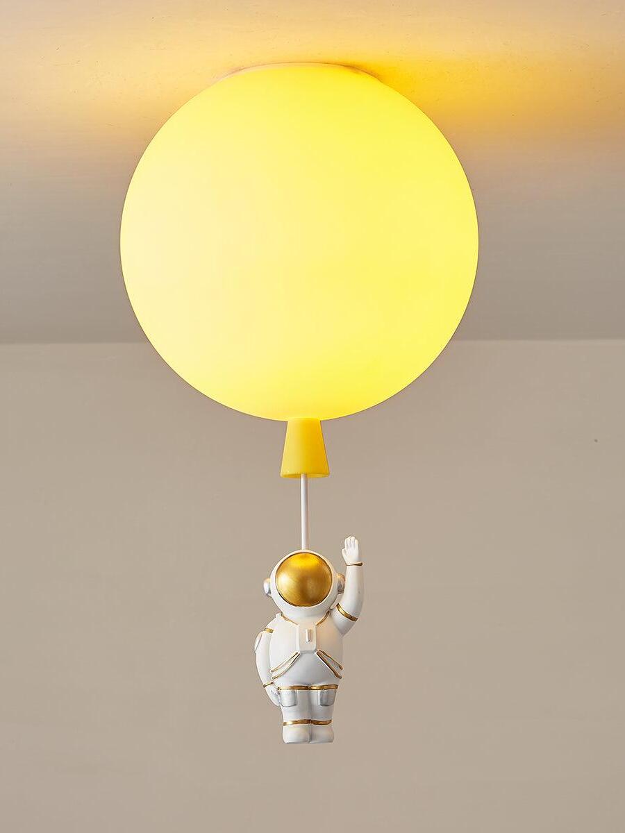 Creative Frosted Balloon Astronaut Children Ceiling Light - Cueteks