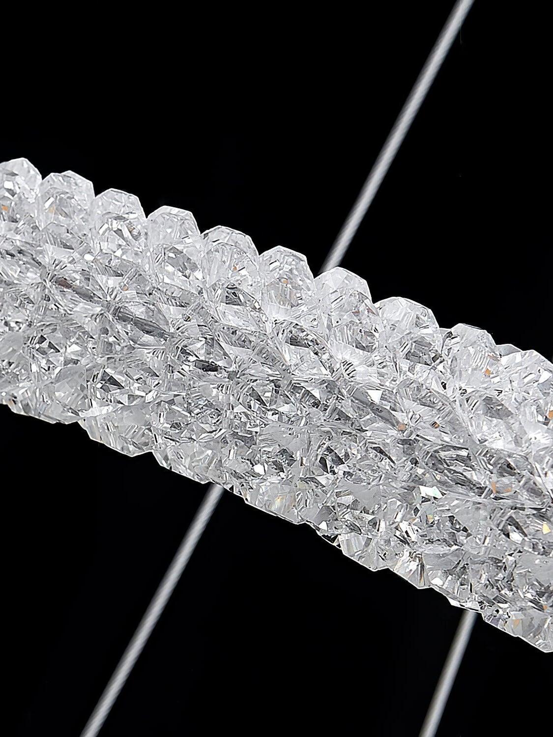 Decorative Ring Crystal Island Chandelier - Cueteks