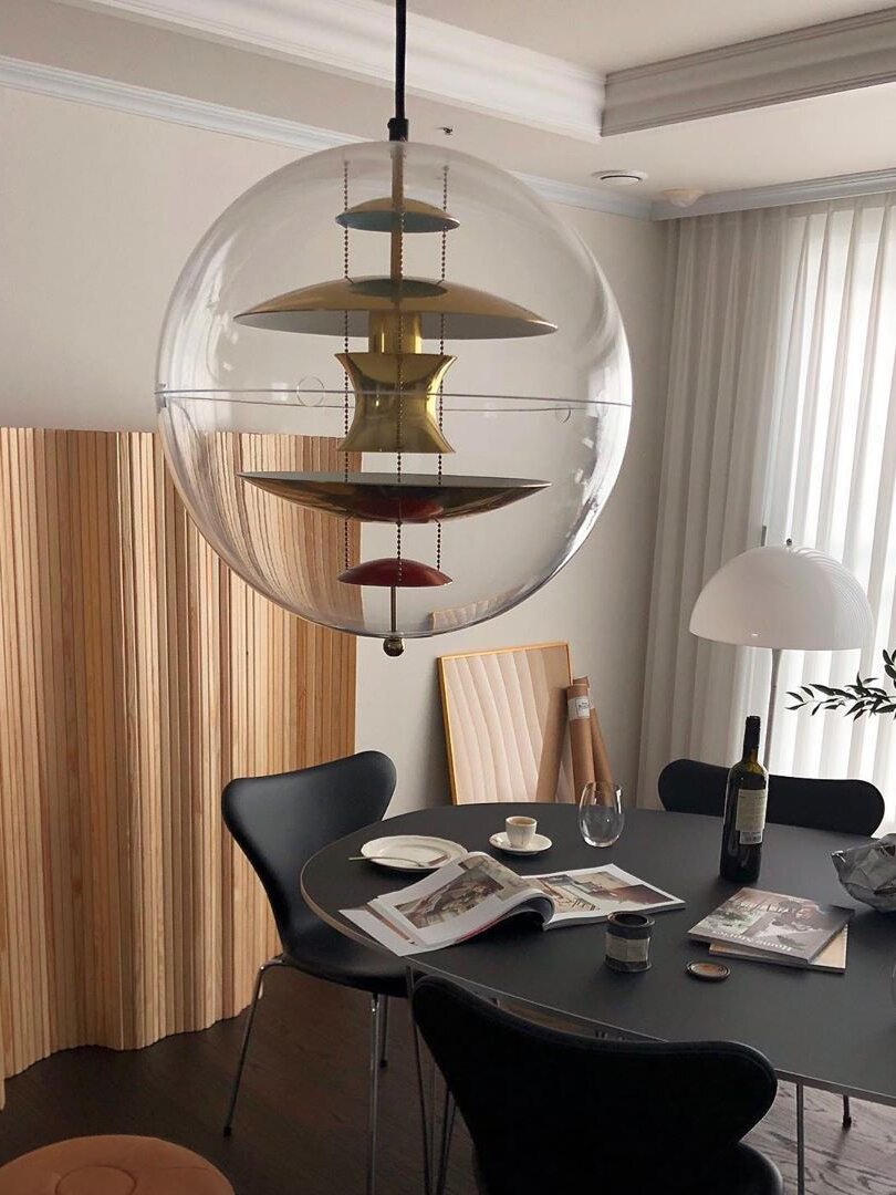 Modern Metal VP Globe Suspension for Living Room - Cueteks
