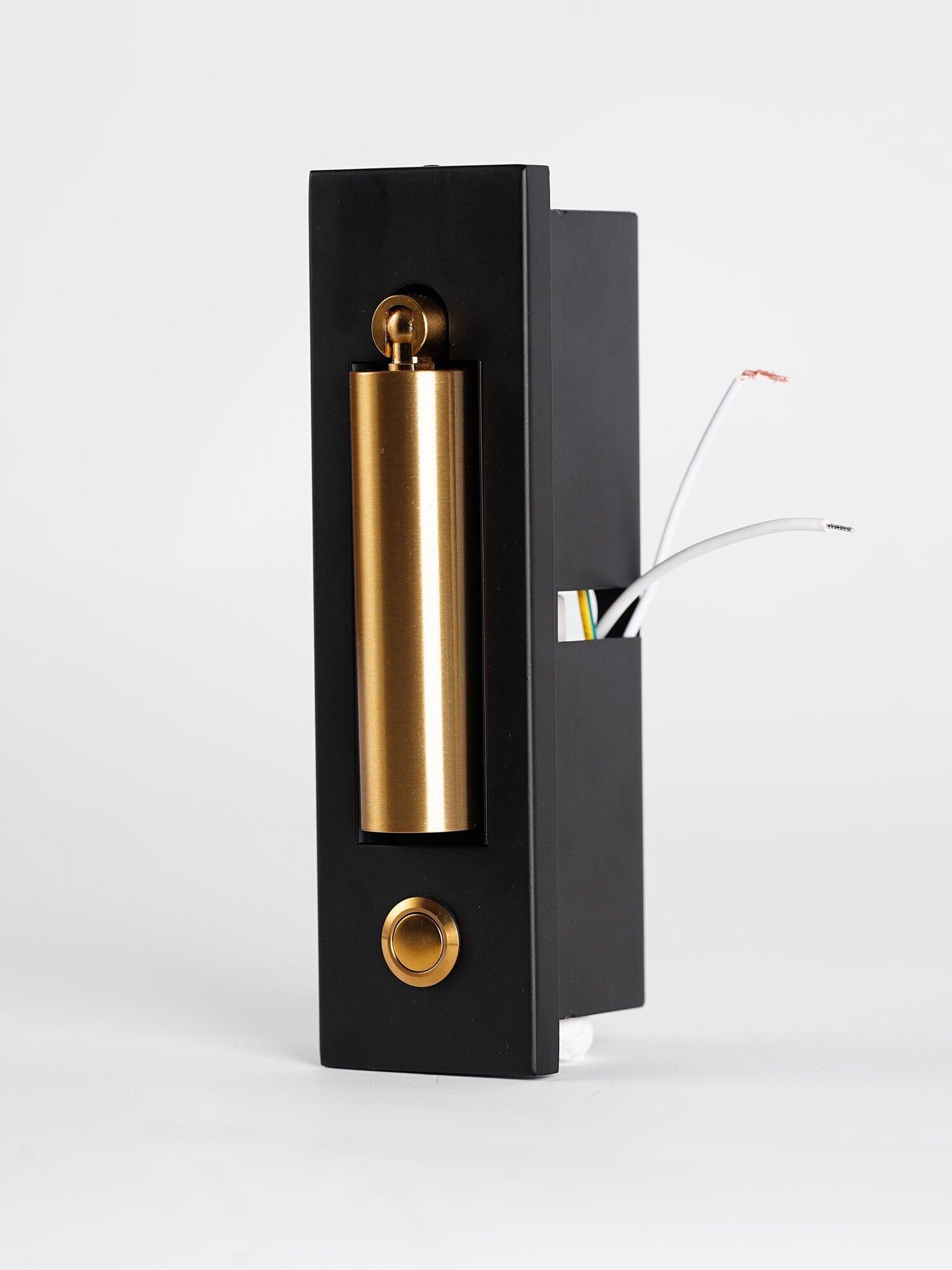 Black recessed housing with rear connection wires