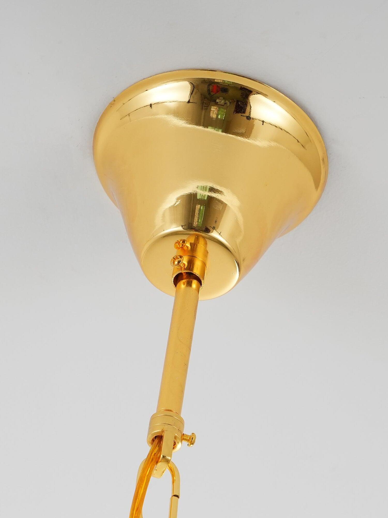 Modern Crystal pendant lamp in Champagne Gold for Restaurant - Cueteks