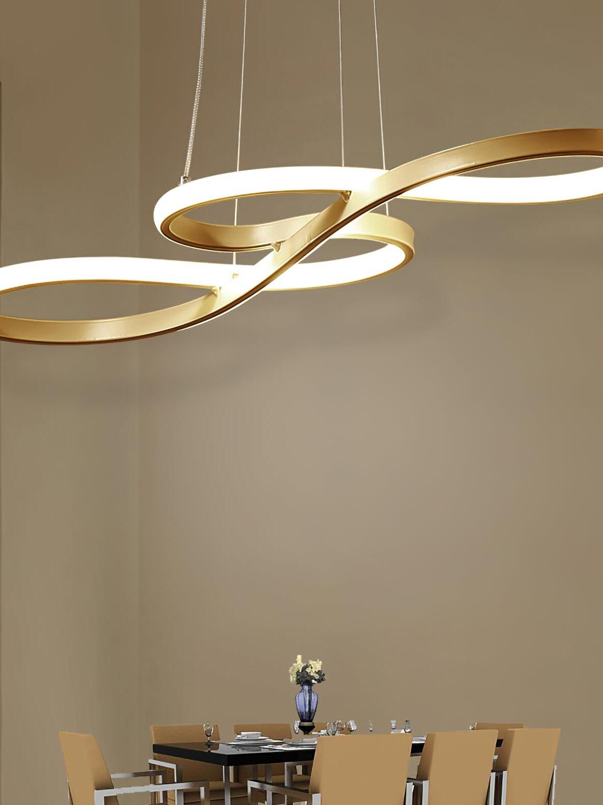 Modern Wavy Line Note Acrylic Pendant Lamp - Cueteks