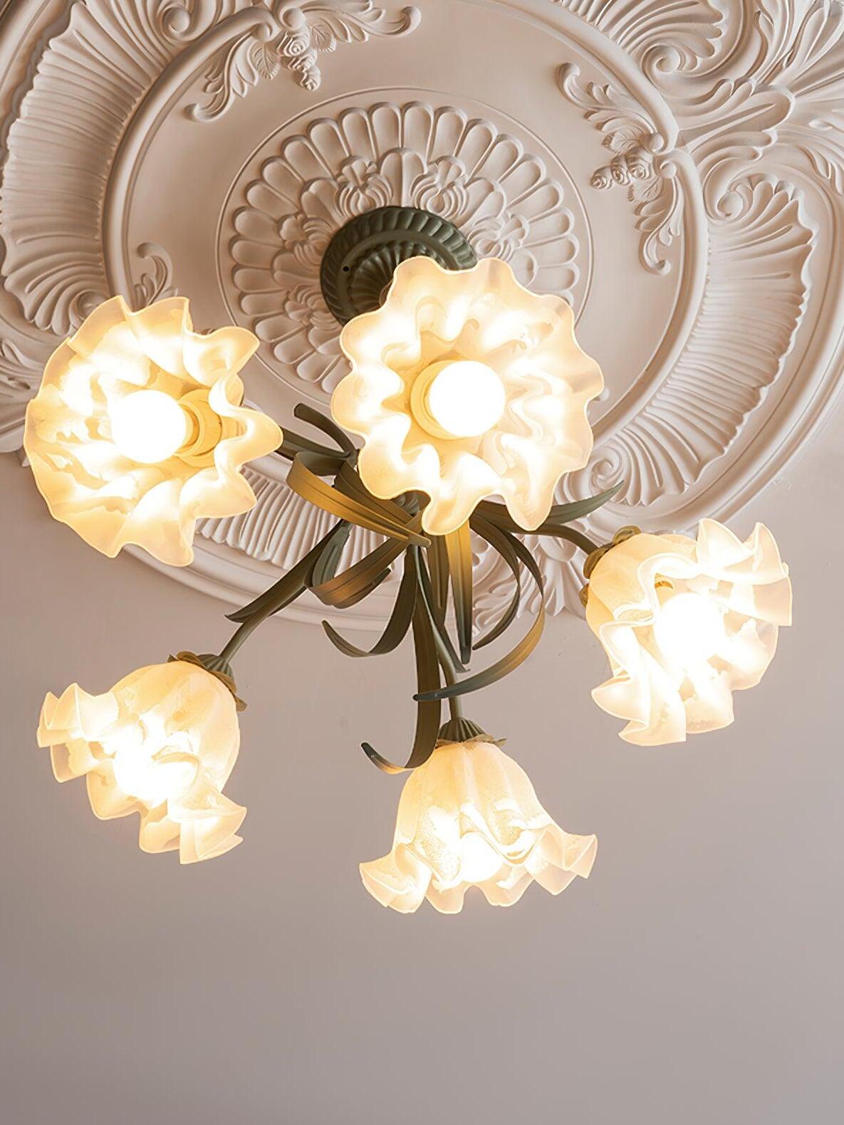 Lily of the Valley Flower Chandelier - Cueteks