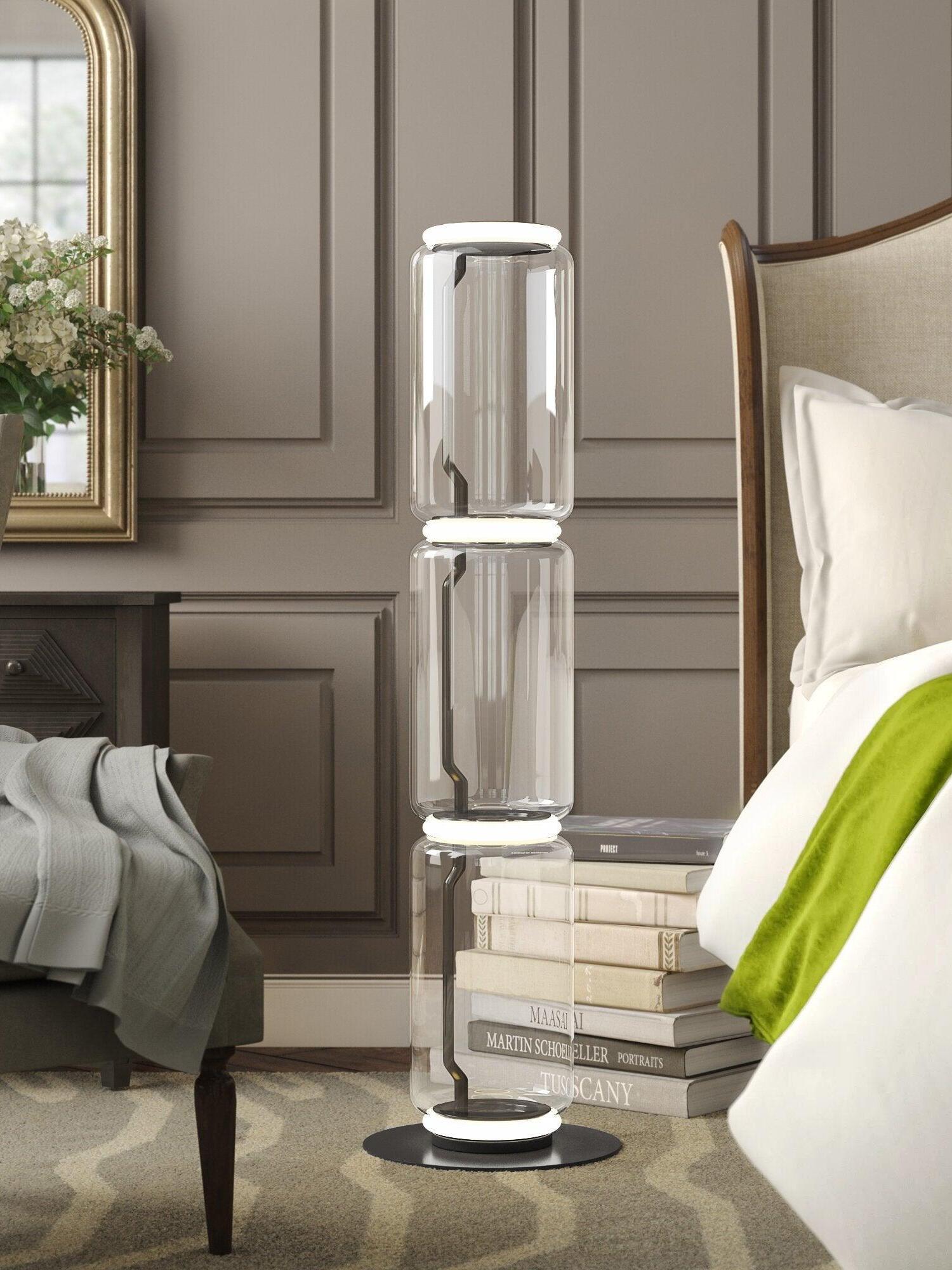 Exquisite Noctambule Metal Table & Floor Lamp - Cueteks
