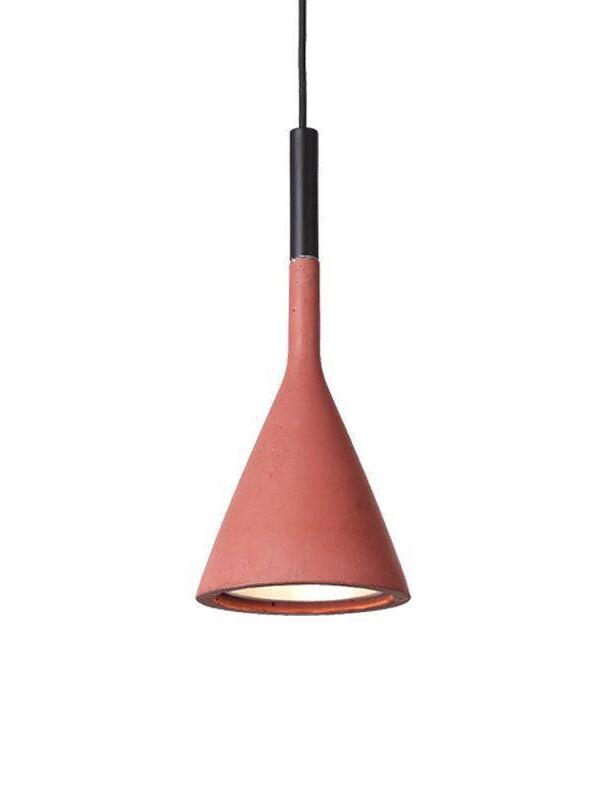 Industrial Tapered Conical Concrete Pendant Light - Cueteks