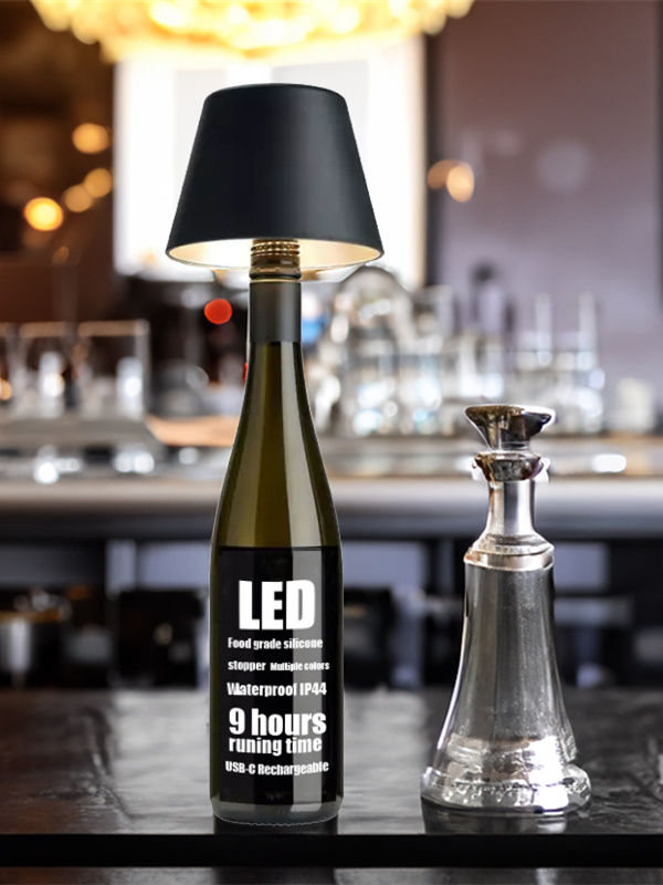DIY Cordless Wine Bottle Charging Lamp - Cueteks