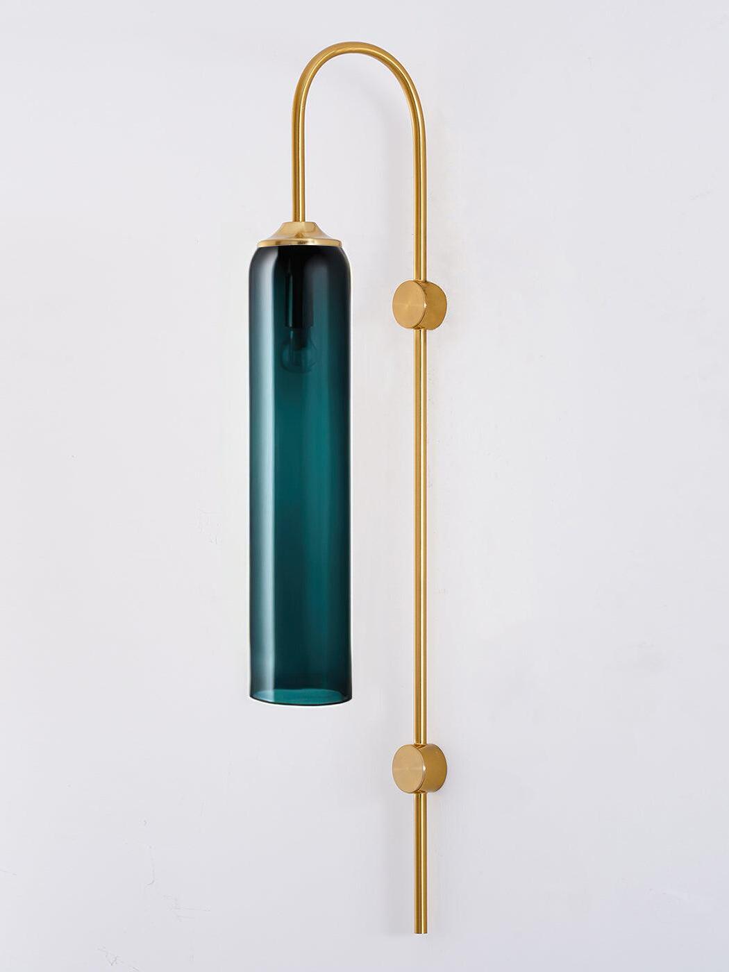 Blue glass option with Gold hardware