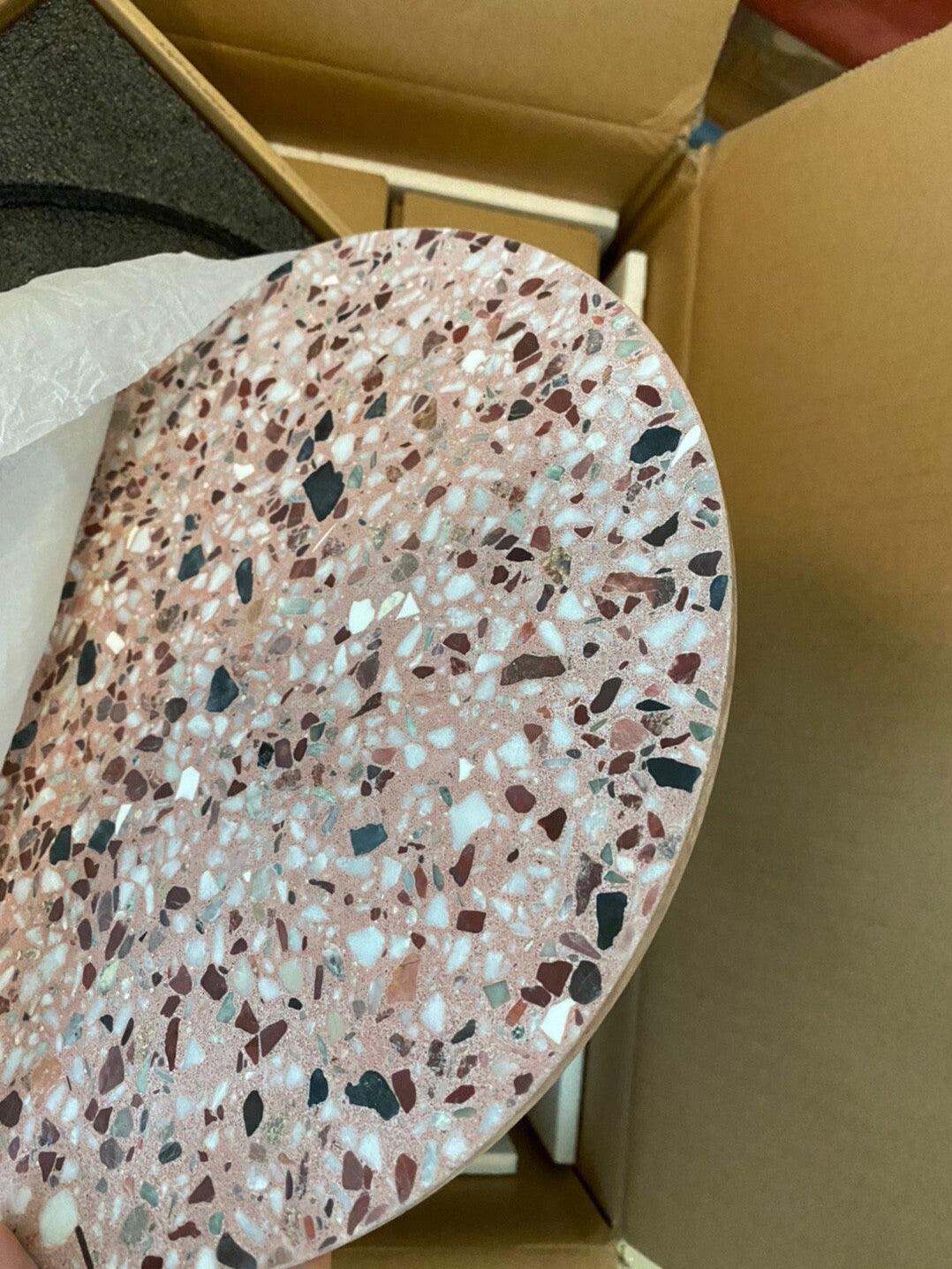 Modern Round Terrazzo Pin Wall Lamp - Cueteks