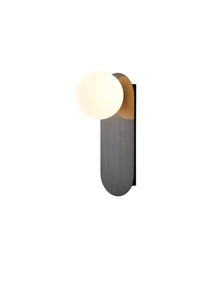 Flat Base Globe Sconce against a plain background
