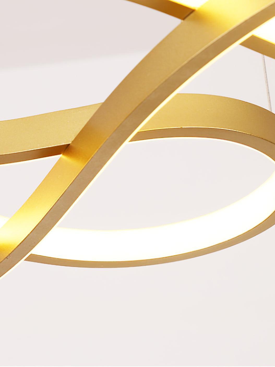 Modern Wavy Line Note Acrylic Pendant Lamp - Cueteks