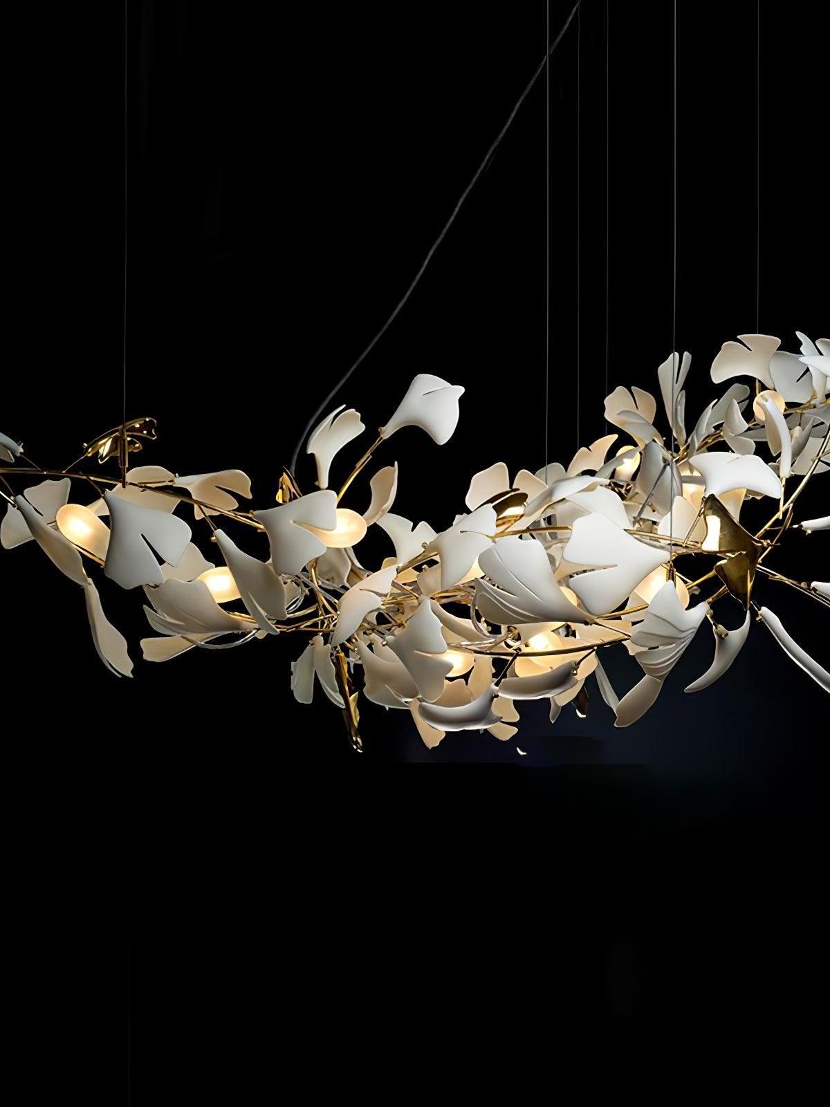 Creative Ceramics Gingko Flower Chandelier G - Cueteks
