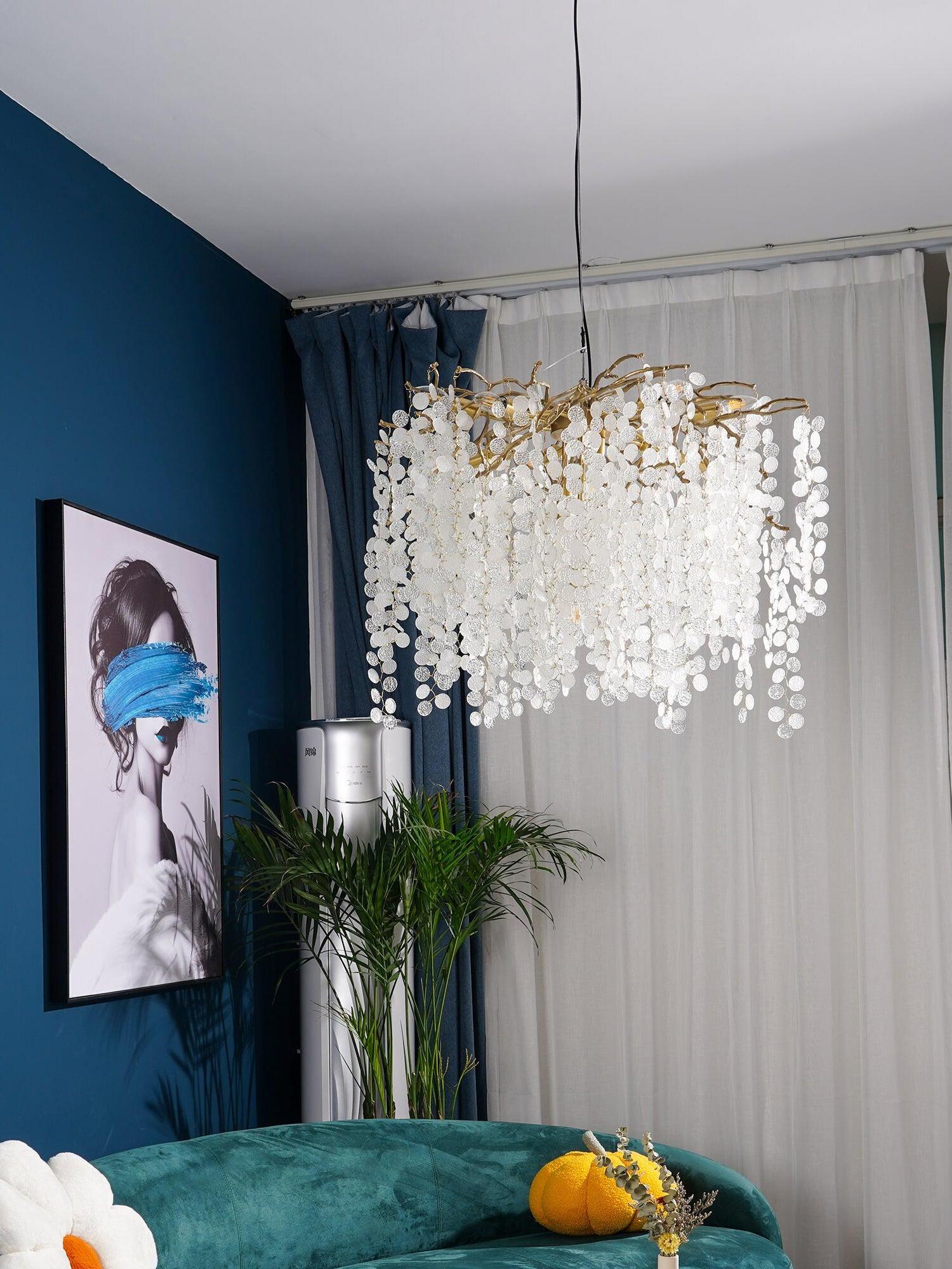 Shiro Noda Crystal Chandelier - Cueteks