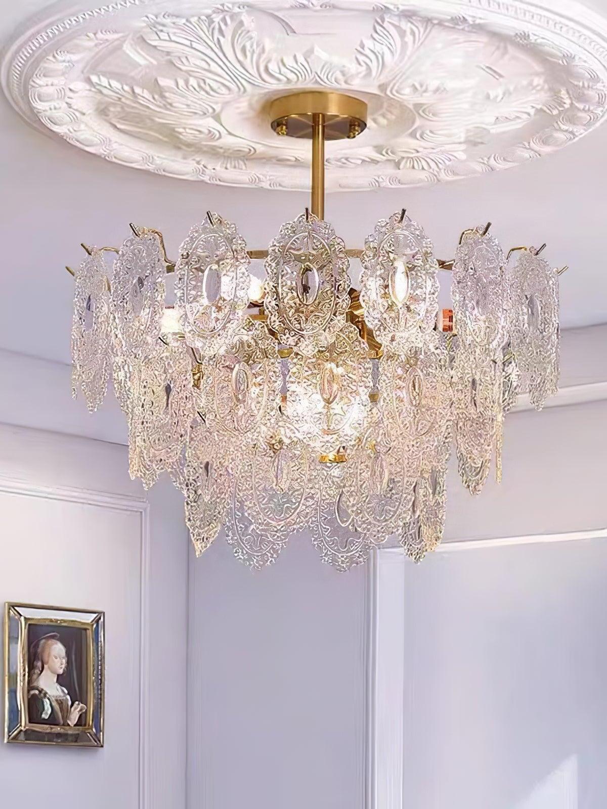 Wave Glass Chandelier - Cueteks