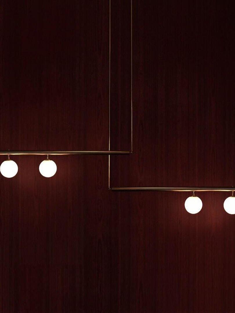 Multi-layer Rod Satellite Ball Ceiling Light - Cueteks