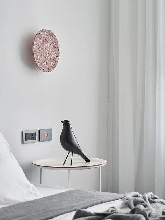 Modern Round Terrazzo Pin Wall Lamp - Cueteks