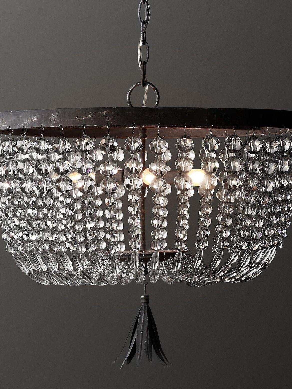 Dauphine Crystal Ceiling Light - Cueteks