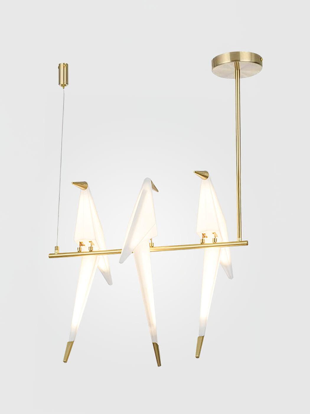 Perching Bird Chandelier - Cueteks