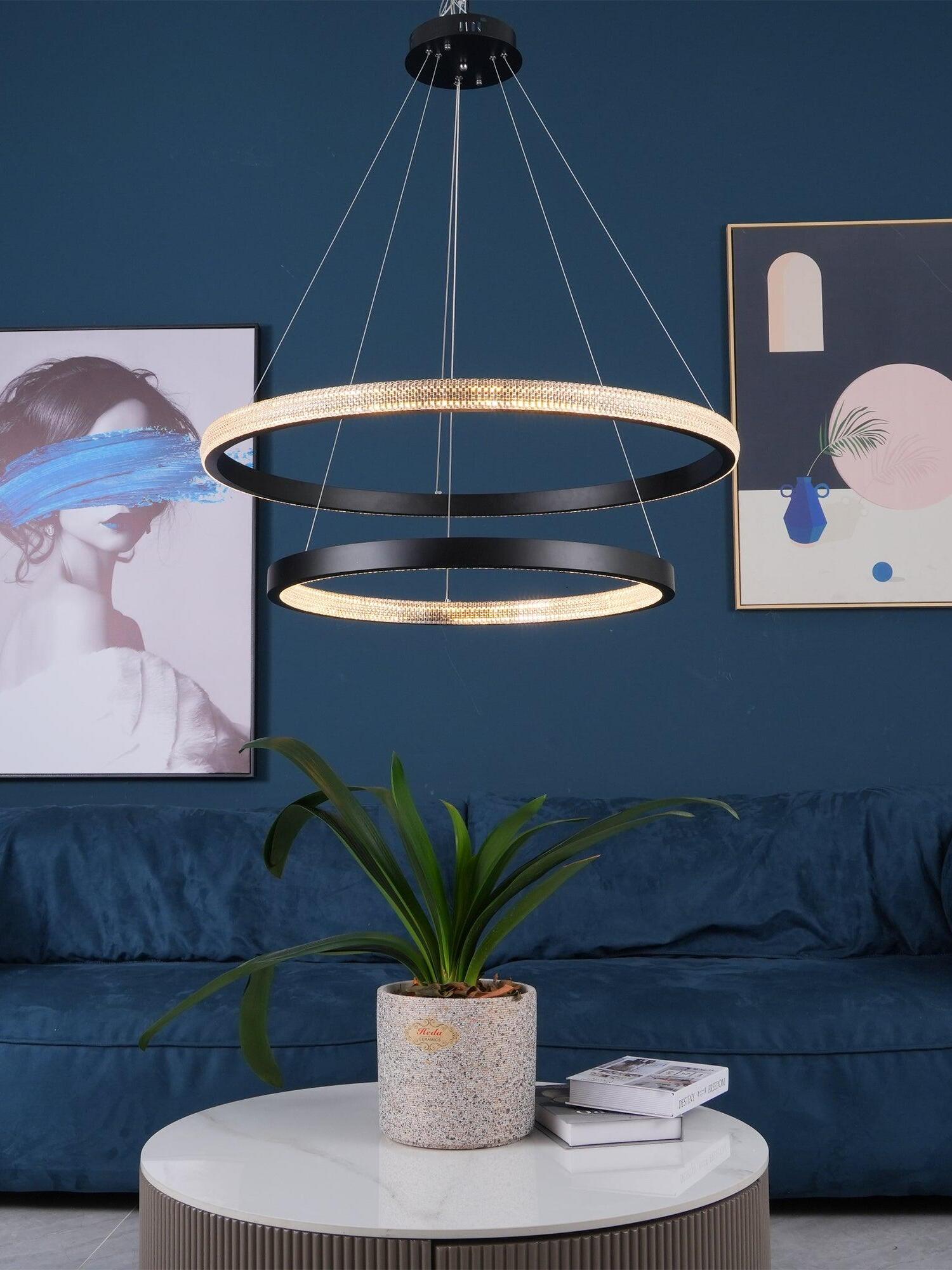 Black Aura Chandeliers - Cueteks