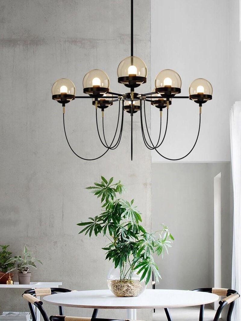 Glass Ball Chandelier - Cueteks