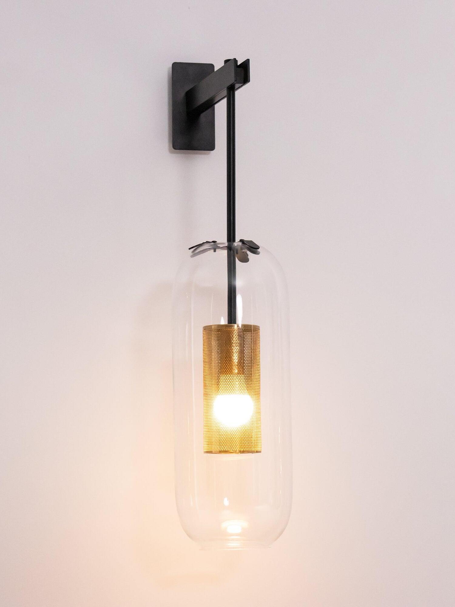 Middle Ages Vadim Glass Lantern Wall Lamp - Cueteks