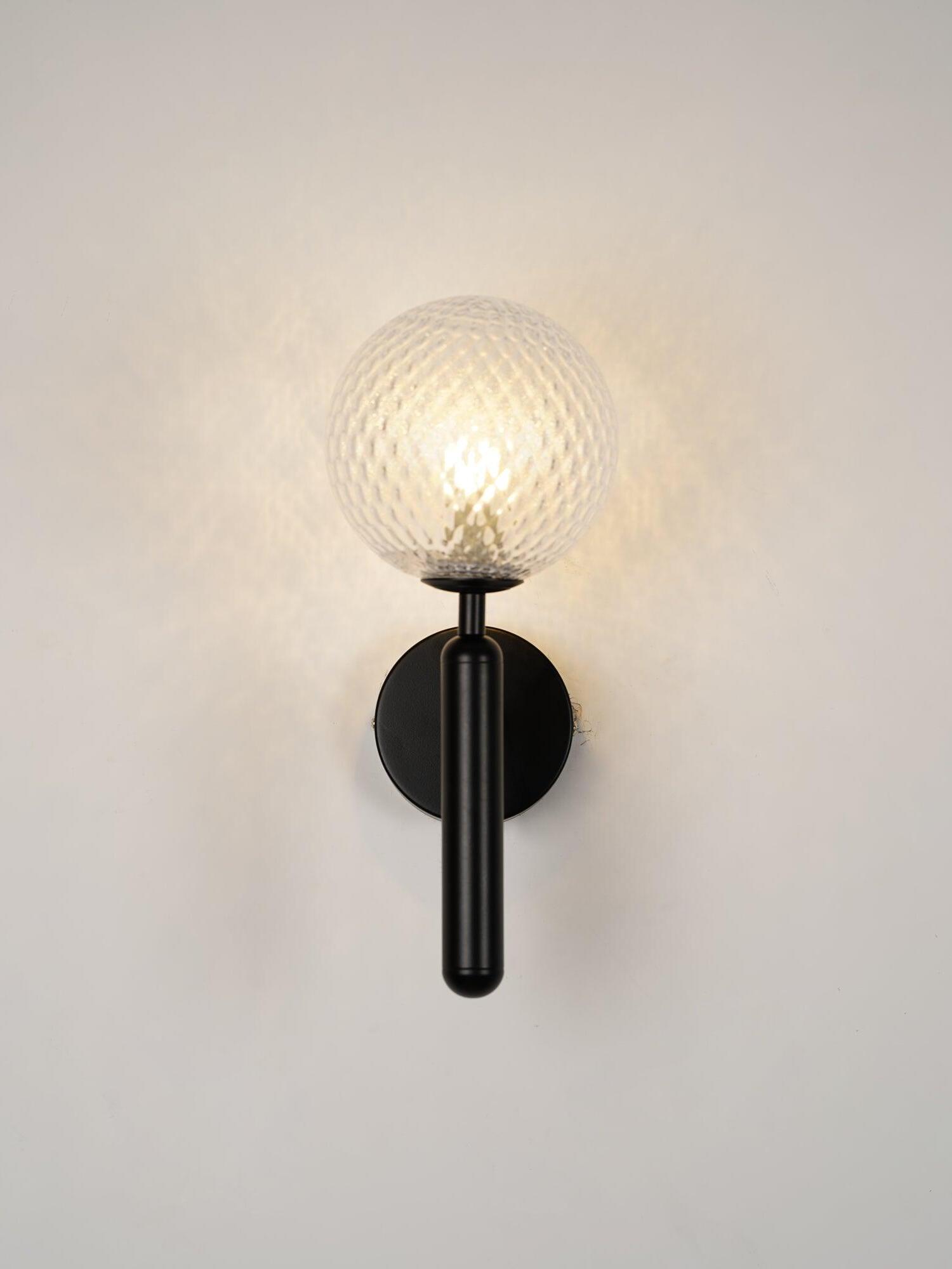 Luxury Miira Glass Ball Bedroom Wall Light - Cueteks