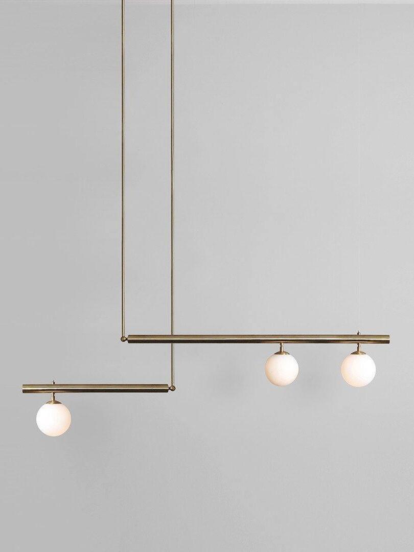 Multi-layer Rod Satellite Ball Ceiling Light - Cueteks