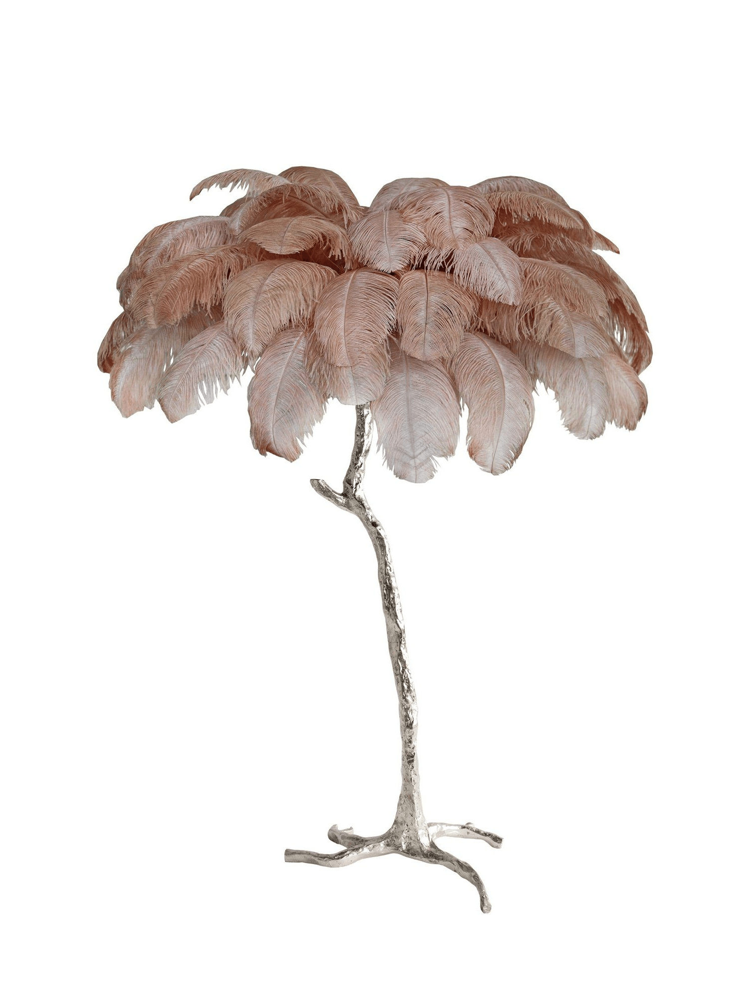 Ostrich Feather Resin Floor Light - Cueteks