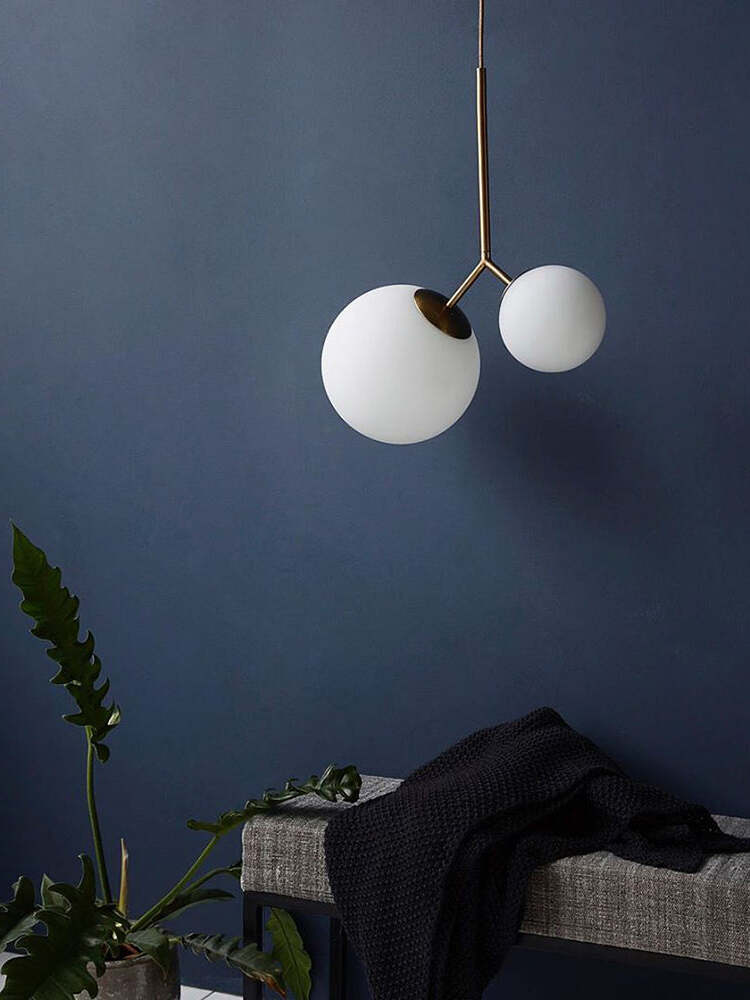 Glass Twice Pendant Lamp for Modern Interiors - Cueteks