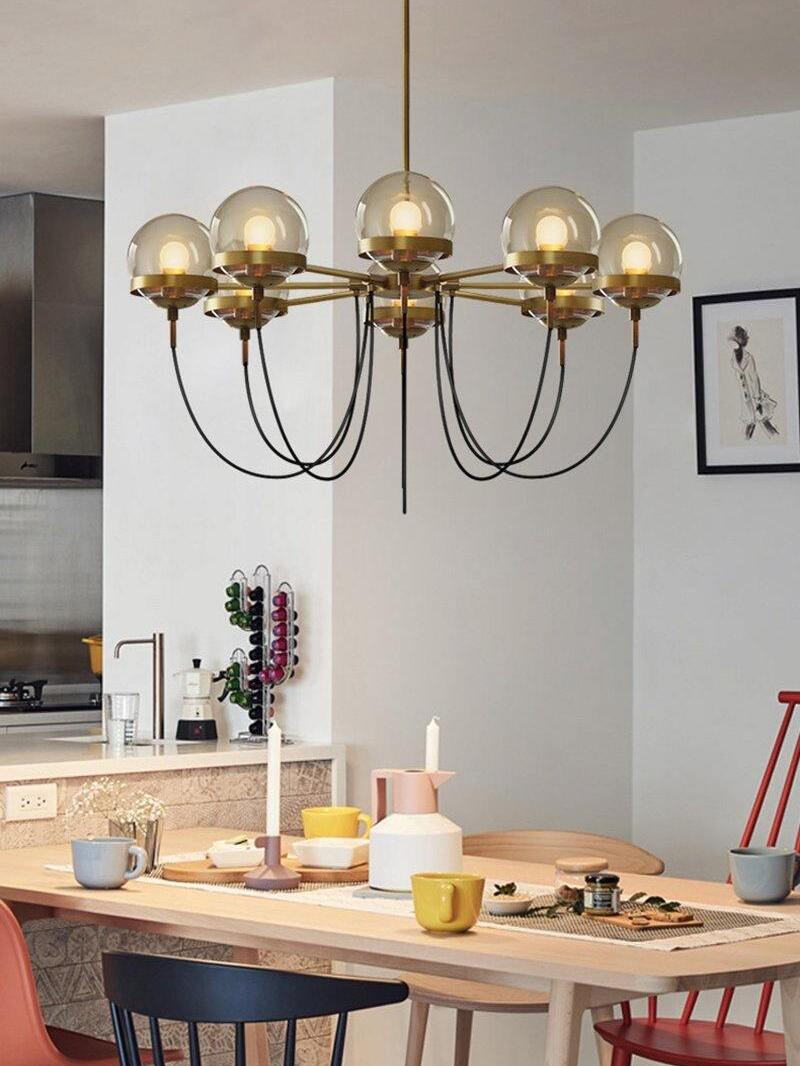 Glass Ball Chandelier - Cueteks