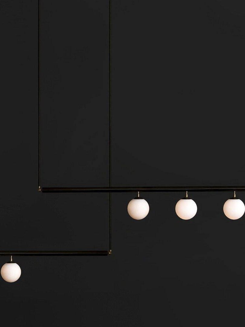 Multi-layer Rod Satellite Ball Ceiling Light - Cueteks