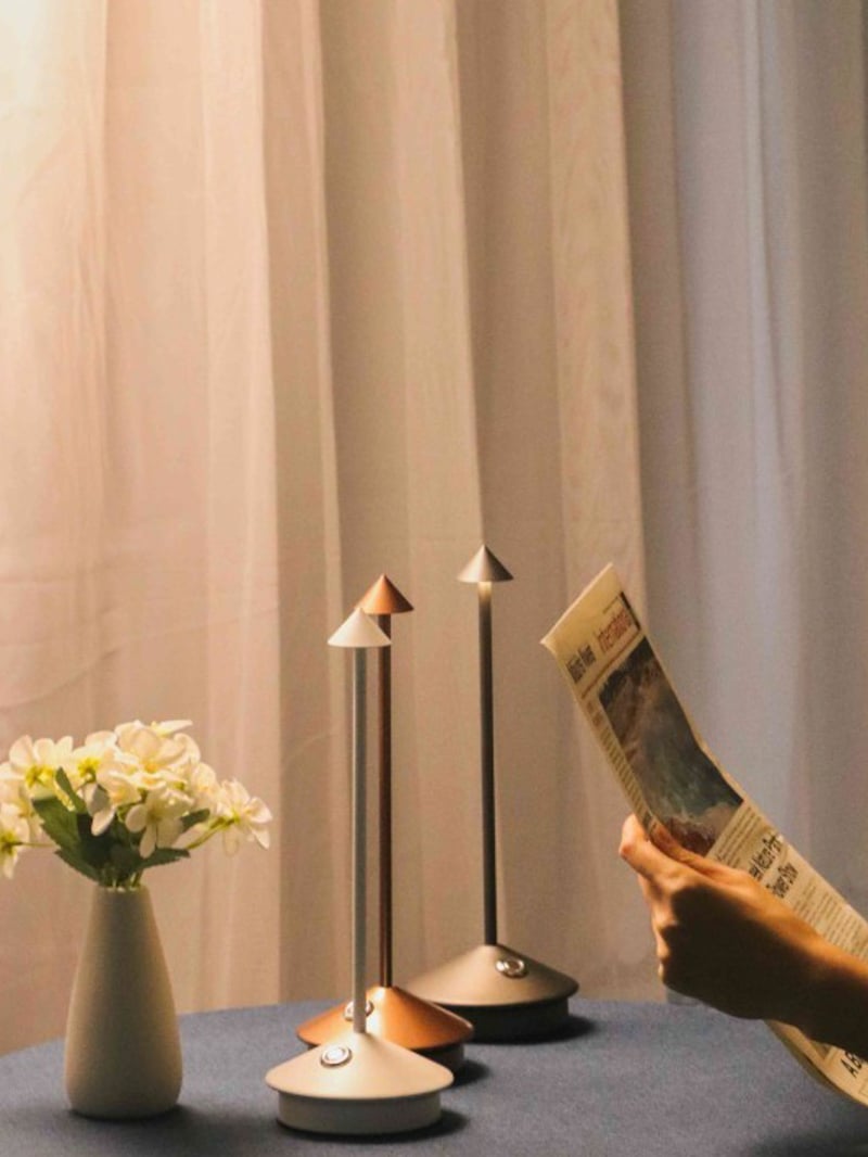 Pine Rechargeable Led Table Lamp For Dining Room - Cueteks