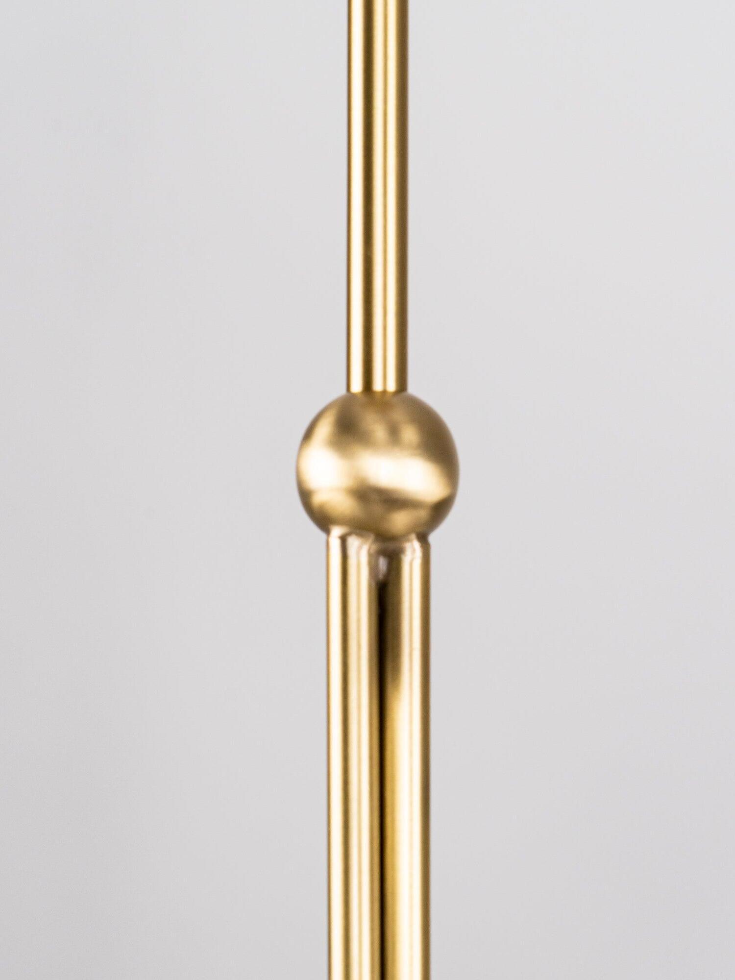 Brass stem with spherical centre detail