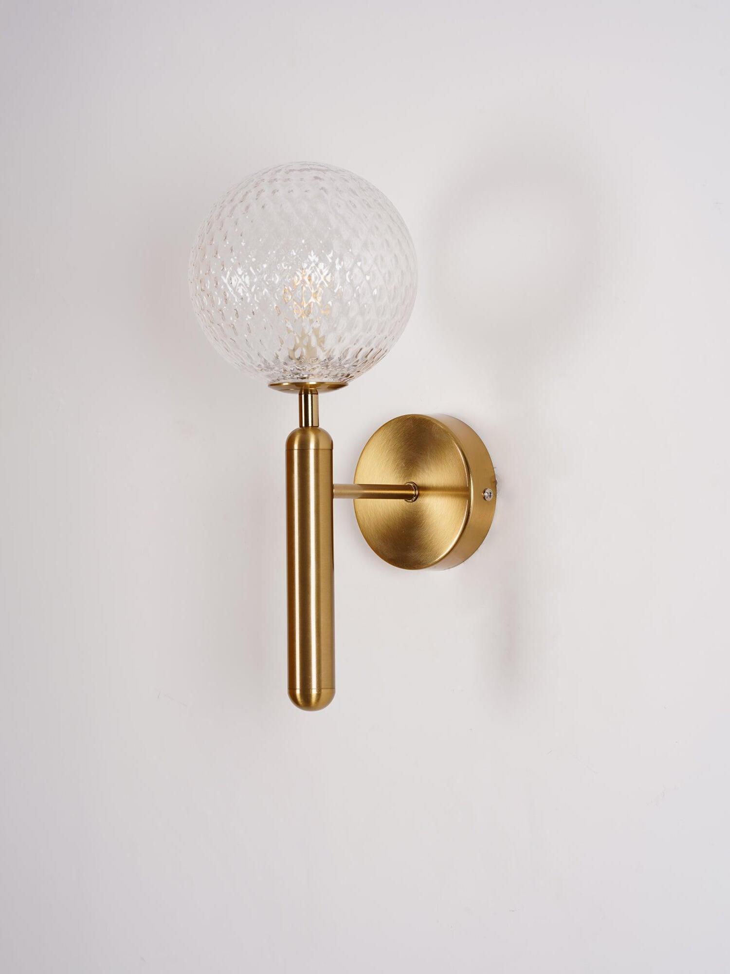 Luxury Miira Glass Ball Bedroom Wall Light - Cueteks